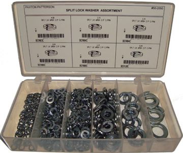 Picture of Washer, Lock, Spring, Steel, Assortment 3/16-5/8