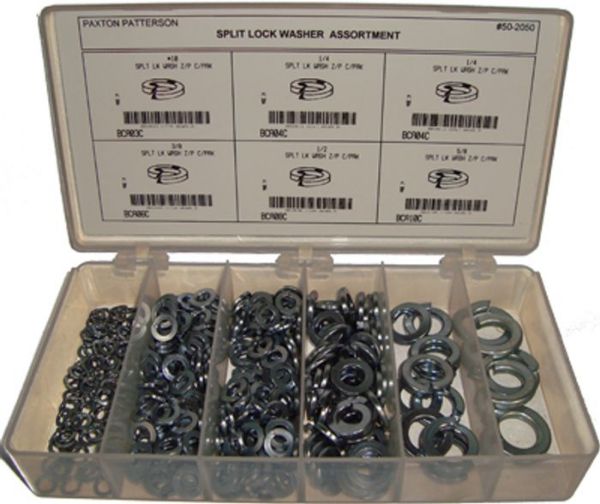 Picture of Washer, Lock, Spring, Steel, Assortment 3/16-5/8