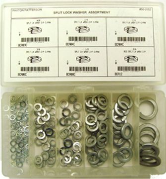 Picture of Washer, Lock, Spring, Steel, Assortment 3/16-3/4