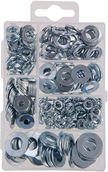 Picture of Washer, Flat and Lockwasher. Steel, Assortment 277 pc