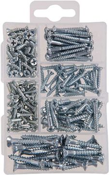 Picture of Screw, Wood, Steel, Assortment 199 pc