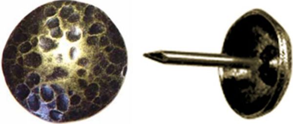 Picture of Nails, Furniture, Antique Brass, Hammered 1/2"Lx3/8"D