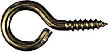 Picture of Eyes, Screw, Solid Brass 13/16" OAL