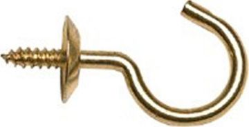 Picture of Hook, Cup, Solid Brass 7/8" OAL