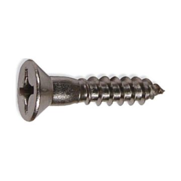 Picture of Screw, Wood, Phillips, Flat Head, Steel 1"Lx6D