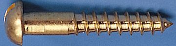 Picture of Screw, Wood, Slotted, Round Head, Brass 1/4"Lx2D