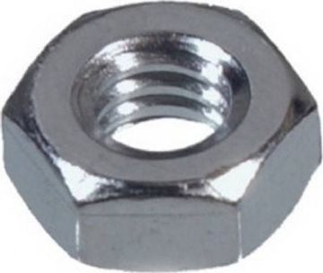 Picture of Nut, Machine Screw, Hex, Steel,ZincPlated 6-32