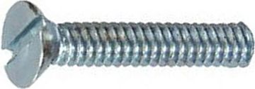 Picture of Screw, Machine, Slotted, Flat Head, Steel 6-32x1/2"