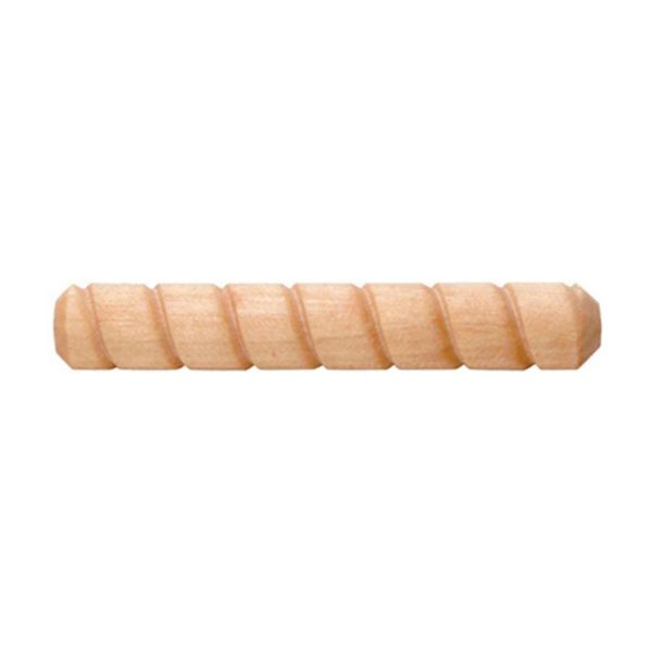 Picture of Pin, Dowel, Spiral Grooved, Birch 1/4"x2"