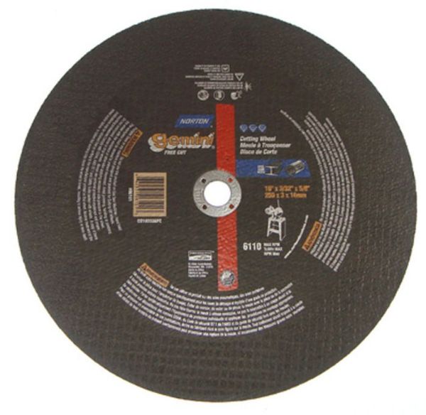 Picture of Wheel, Cut-Off, Fiberglass Reinforced 14"x7/64"x1" Arbor