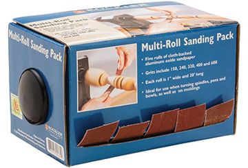 Picture of Paper, Abrasive, Alum Oxide, Roll, pkg/5 150, 240, 320, 400, 600 Grits,