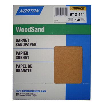 Picture of Paper, Abrasive, Garnet 150C (4/0), 9"x11", Open Coat