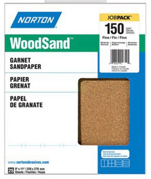 Picture of Paper, Abrasive, Garnet 150A, 9"x11", Open Coat