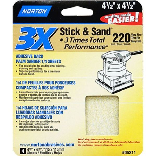 Picture of Paper, Abrasive, Alum Oxide 100 Grit, 4-1/2"x4-1/2", Open