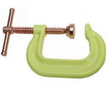 Picture of Clamp, C, Hi-Vis, Copper Plated Spindle 8" Jaw Opening, 4-1/2" Throat