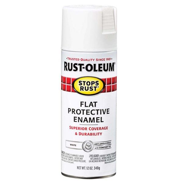 Picture of Paint, Enamel, Rustoleum, Flat White Aerosol