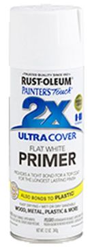 Picture of Paint, Int/Ext, Flat, Primer, White Aerosol