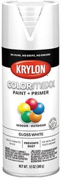 Picture of Paint, Int/Ext, Gloss, White Aerosol