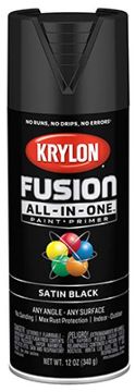 Picture of Paint, Int/Ext, Satin, Black Aerosol