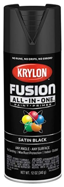 Picture of Paint, Int/Ext, Satin, Black Aerosol