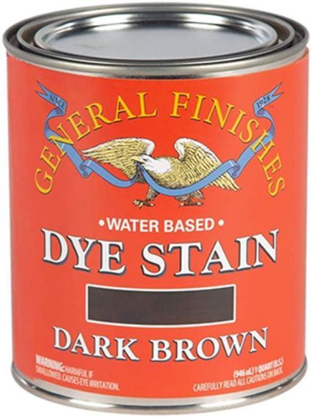 Picture of Stain, Wood Dye, Water Base, Dark Brown Quart