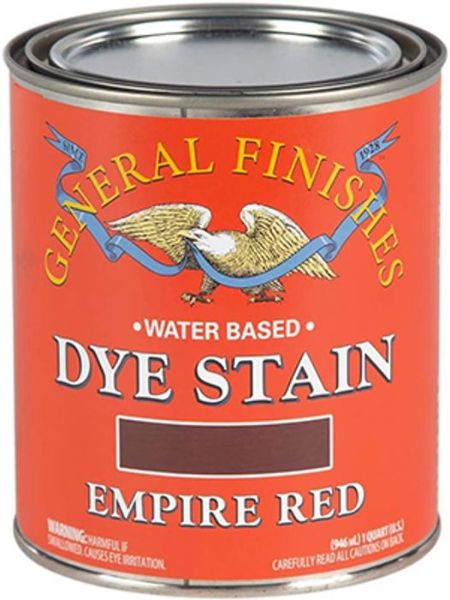 Picture of Stain, Wood Dye, Water Base, Empire Red Quart