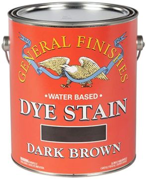 Picture of Stain, Wood Dye, Water Base, Dark Brown Gallon