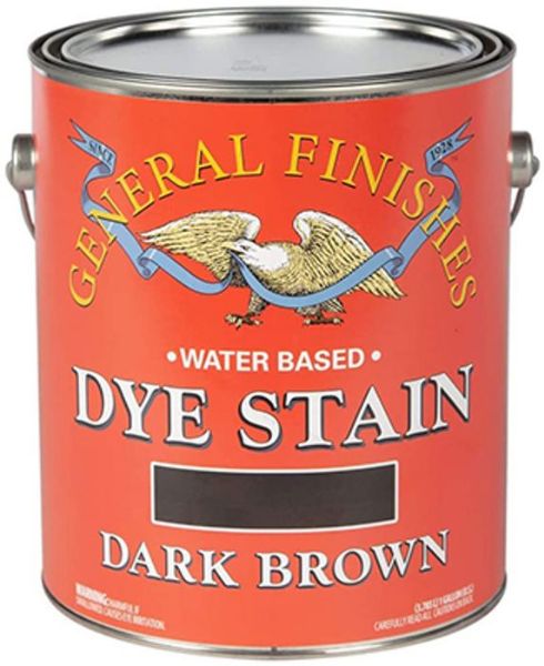 Picture of Stain, Wood Dye, Water Base, Dark Brown Gallon