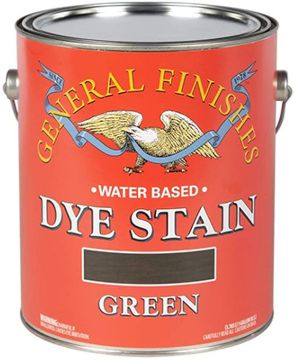 Picture of Stain, Wood Dye, Water Base, Green Gallon