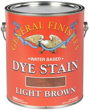 Picture of Stain, Wood Dye, Water Base, Light Brown Gallon