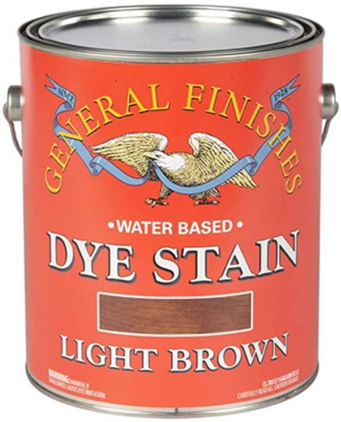 Picture of Stain, Wood Dye, Water Base, Light Brown Gallon