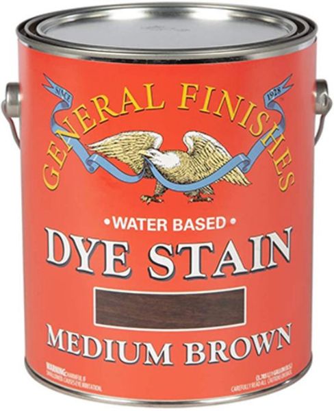 Picture of Stain, Wood Dye, Water Base, Medium Brown Gallon