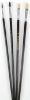 Picture of Brush, Artist, Asst, Red Sable/White Bristle, 4pc Round 1, 4 and Flat White 4, 8