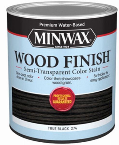 Picture of Stain, Semi-Transparent, Water Based, True Black Quart