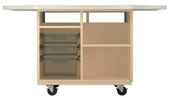 Picture of Bench, Intermix Mobile, Open Tote 30" Almond