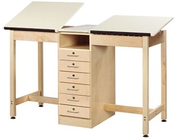 Picture of Table, Drafting, 2-Station 60"Wx24"Dx36"H