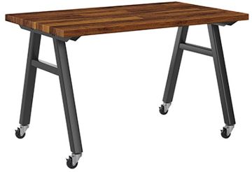 Picture of Table, A-Frame, Black Frame, Walnut Top 60"Wx36"D