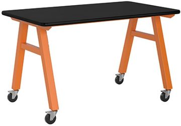 Picture of Table, A-Frame, Orange Frame, Laminate 60"Wx36"D