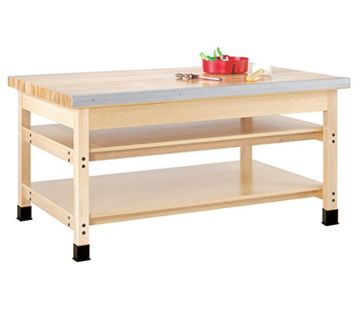 Picture of Bench, Sheet Metal w/o Stake Plate, 2 Shelves