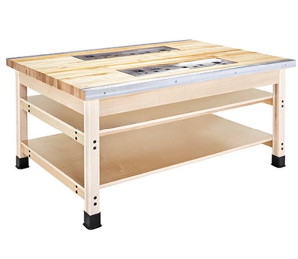 Picture of Bench, Sheet Metal w/2 Stake Plates, 2 Shelves