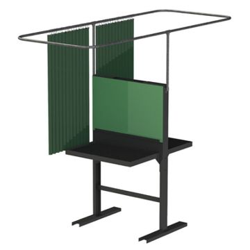 Picture of Bench, Arc Welding, Black 2 Station w/2 Curtains, Rods