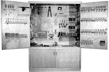 Picture of Tool Locker, Electronics/Electricity w/o Tools, 60"Wx22"Dx84"H