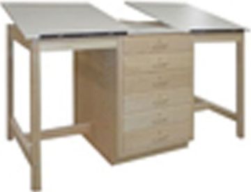Picture of Table, Drawing, Dual Adjustable Top, 6 Drawer 70"Wx32-1/2"Dx39-3/4"H
