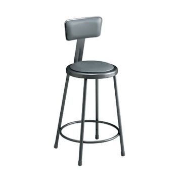 Picture of Stool, Steel, w/Adjustable Backrest 18" H, Azure gray