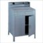 Picture of Desk, Standing Cabinet 32"W x 29"Dx 53"H Med Gray