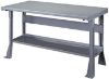 Picture of Bench, Open Base, Steel Top 6'Wx30"D - Astro Gray M17
