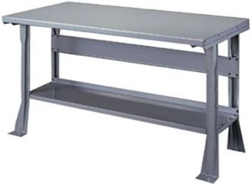 Picture of Bench, Open Base, Steel Top 6'Wx30"D - Astro Gray M17