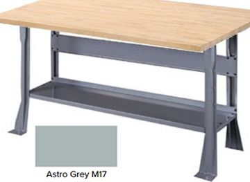Picture of Bench, Open Base, Maple Top, Astro Gray 5'Wx30"Dx1-3/4"H