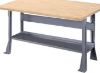 Picture of Bench, Open Base, Maple Top, Astro Gray 8'Wx30"Dx1-3/4"H