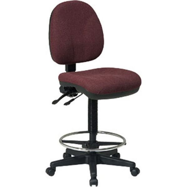 Picture of Stool, Drafting, Adjustable Height 24"-34"H, w/Adjustable Backres